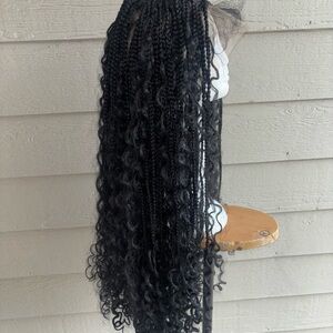 Boho Goddess Box Braided Wig synthetic 28 inches